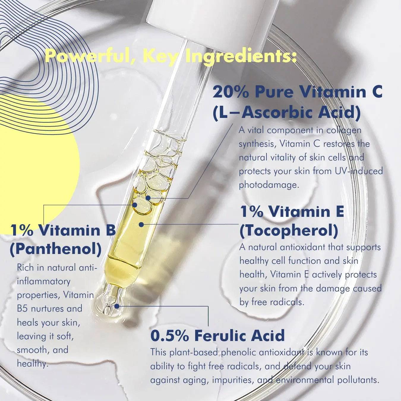 Vitamin C + B + E & Ferulic Serum bioBare® Skincare